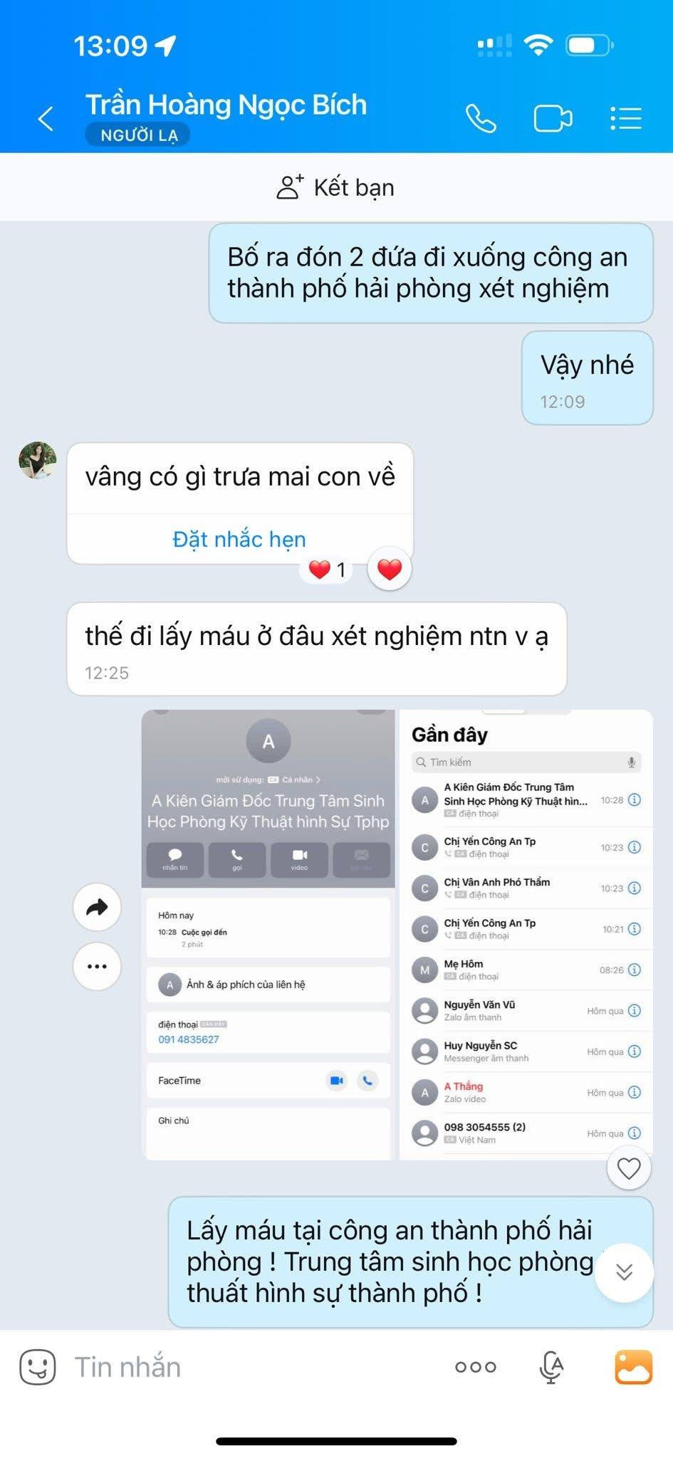 Tin nhắn bằng chứng 3